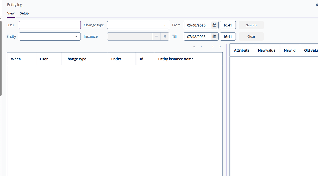 Containment Entity Log Entity logs export download - Support - Jmix