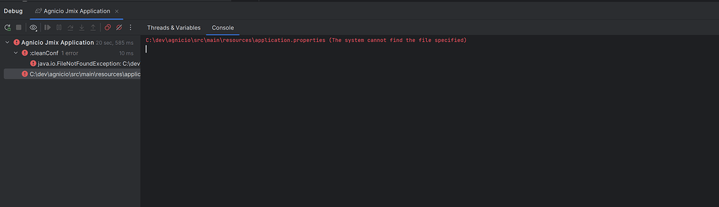 Error running application from intellij when using application.yaml ...