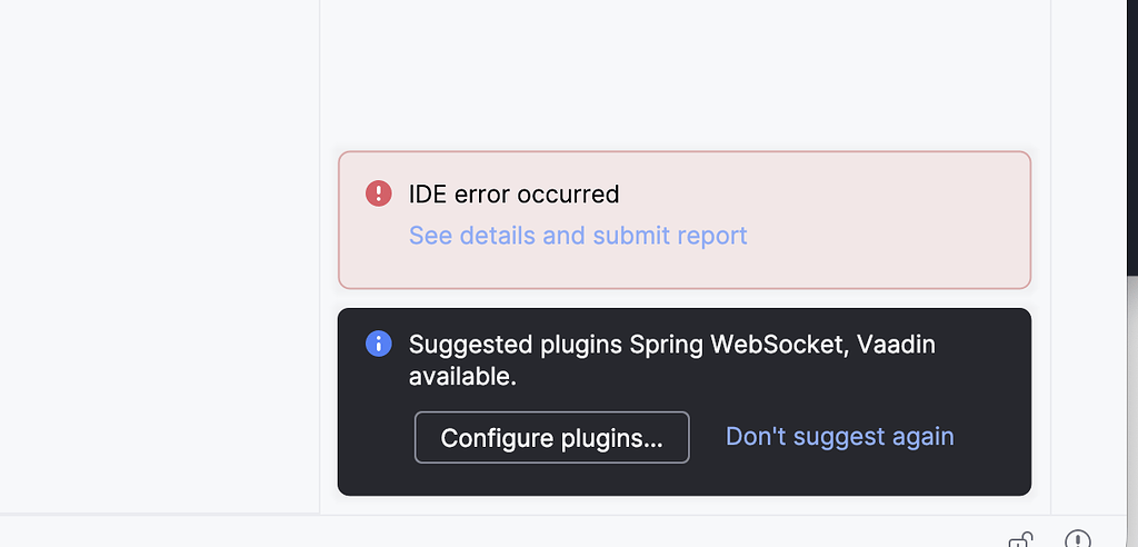 "IDE error occurred" when editing entities - Support - Jmix