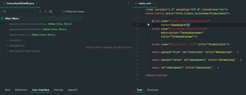 Security: UI Designer not listing all views - Support - Jmix