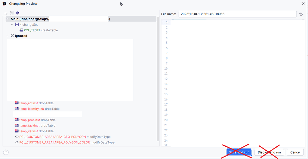 Liquibase improvements - Ideas - Jmix
