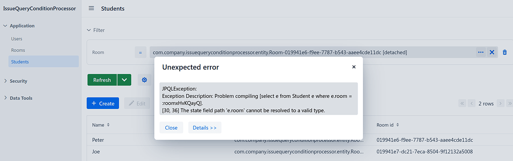 Issue with getting query and parameters from GenericFilter - Support - Jmix